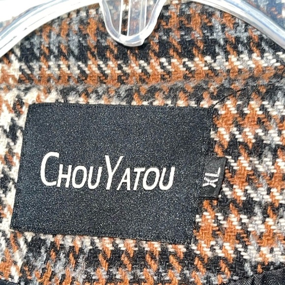 Chou Yatou - Notched Collar Double Breasted Wool Blend Over Coat. Size XL GUC - Picture 6 of 8